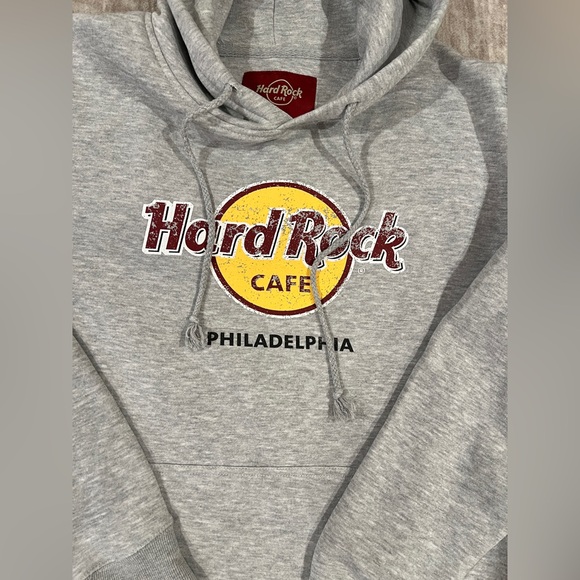 Hard Rock Cafe - Philadelphia Heather grey hoodie - Picture 6 of 9